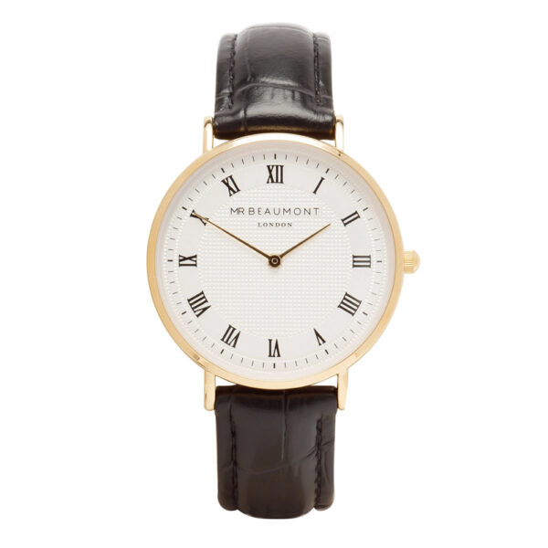 Mr-Beaumont-personalised-retro-watch-black-gold