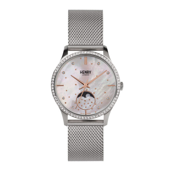 silver-moonphase-pearl-engraved-ladies-watch