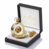 Gold Clewley pocket watch in gift box