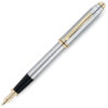 gold appointed cross fountain pen front