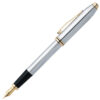 gold appointed cross fountain pen