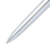 lustrous chrome ballpoint pen nib