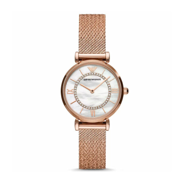 Armani-ladies-watch-rose-gold