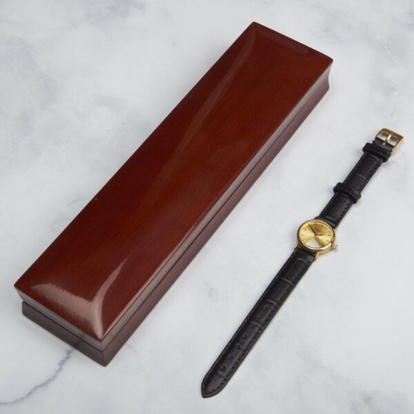 Jean Pierre Ladies Gold Watch and Box Packaging