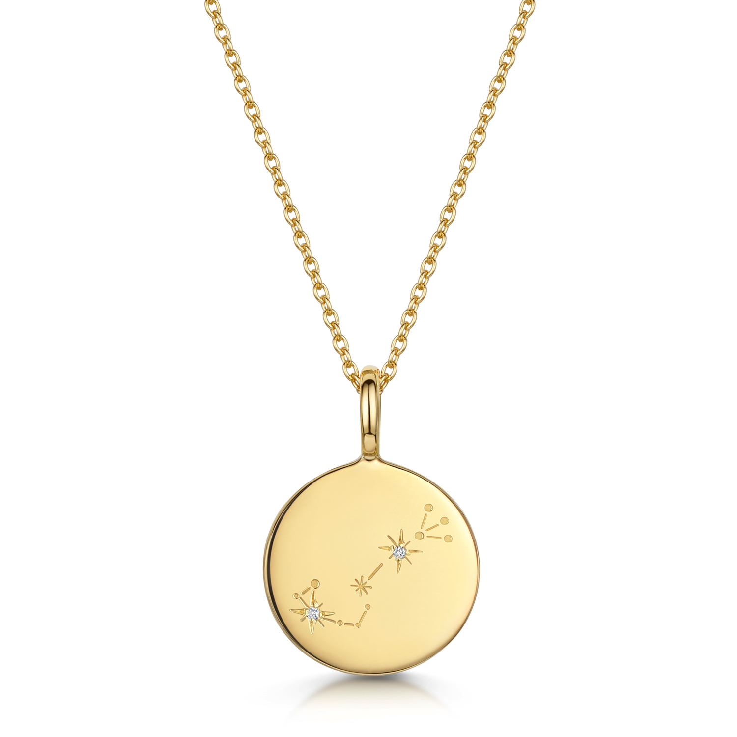 SCORPIO ZODIAC NECKLACE (18K GOLD VERMEIL) – KIRSTIN ASH (United States)