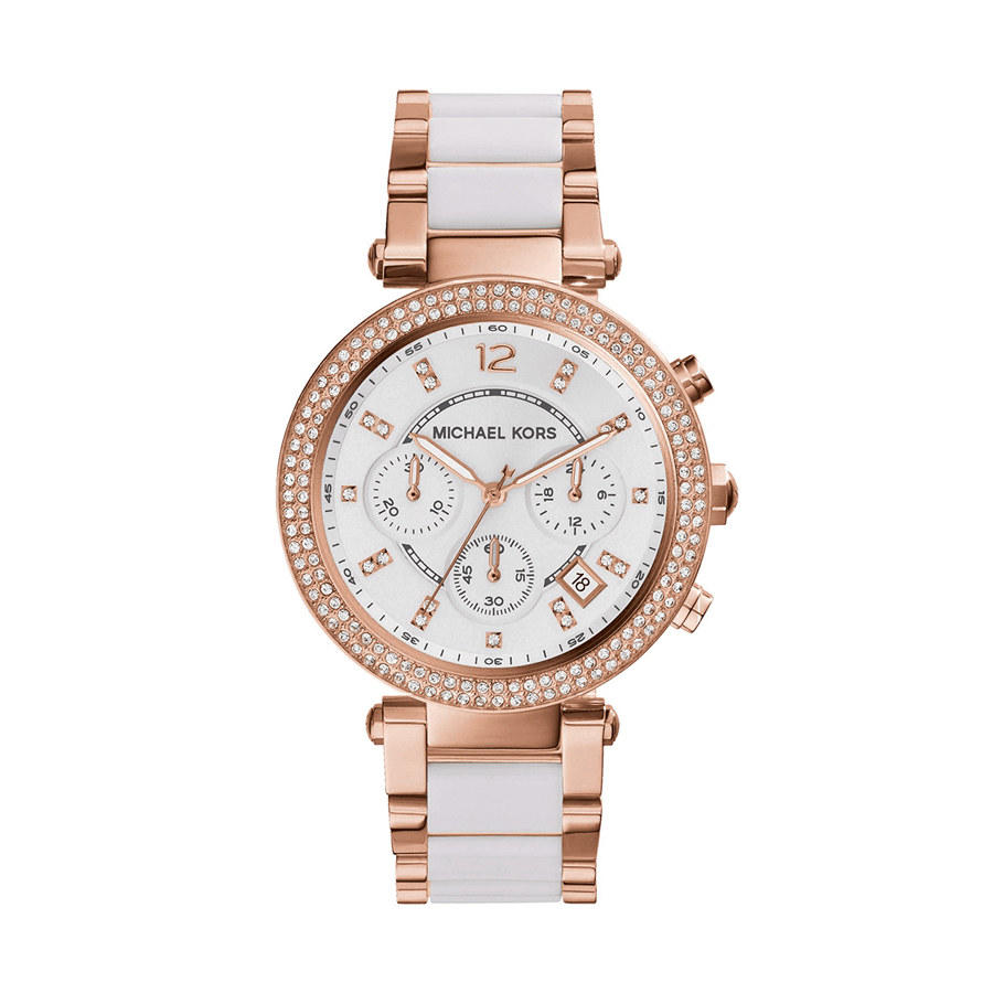 Michael Kors Rose Gold Chronograph Watch | Engravers Guild