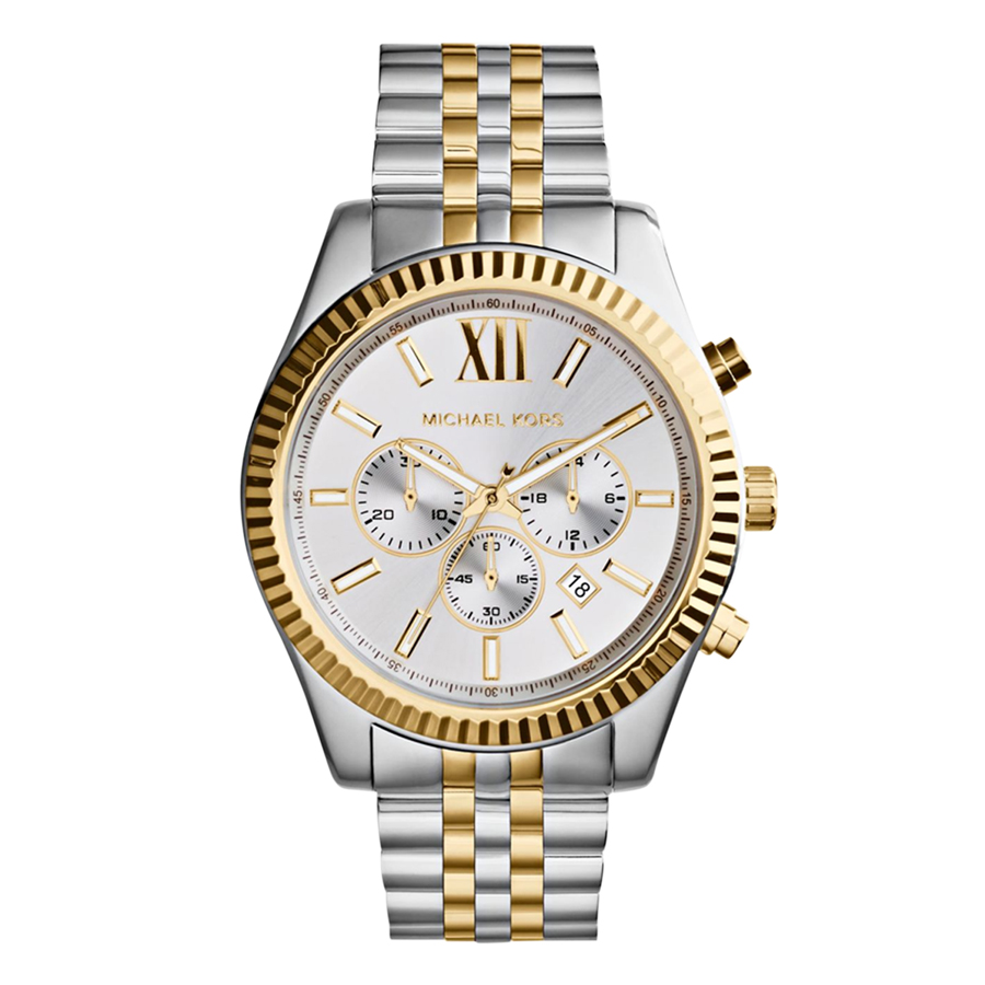 Michael Kors Mens and Womens Lennox GoldTone Stainless Steel Bracelet  Watch Set 2 Pieces  Macys