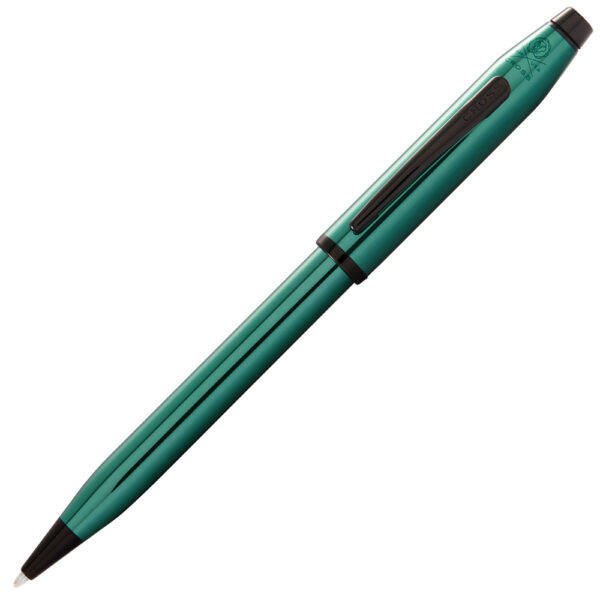 green ballpoint pen