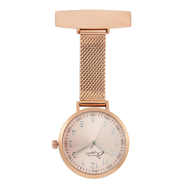 annie-apple-nurse-watch-rose-mesh-front