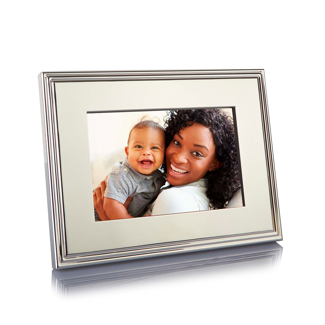 Personalised Elegance Silver Plated Frame 4×6 Engravers Guild