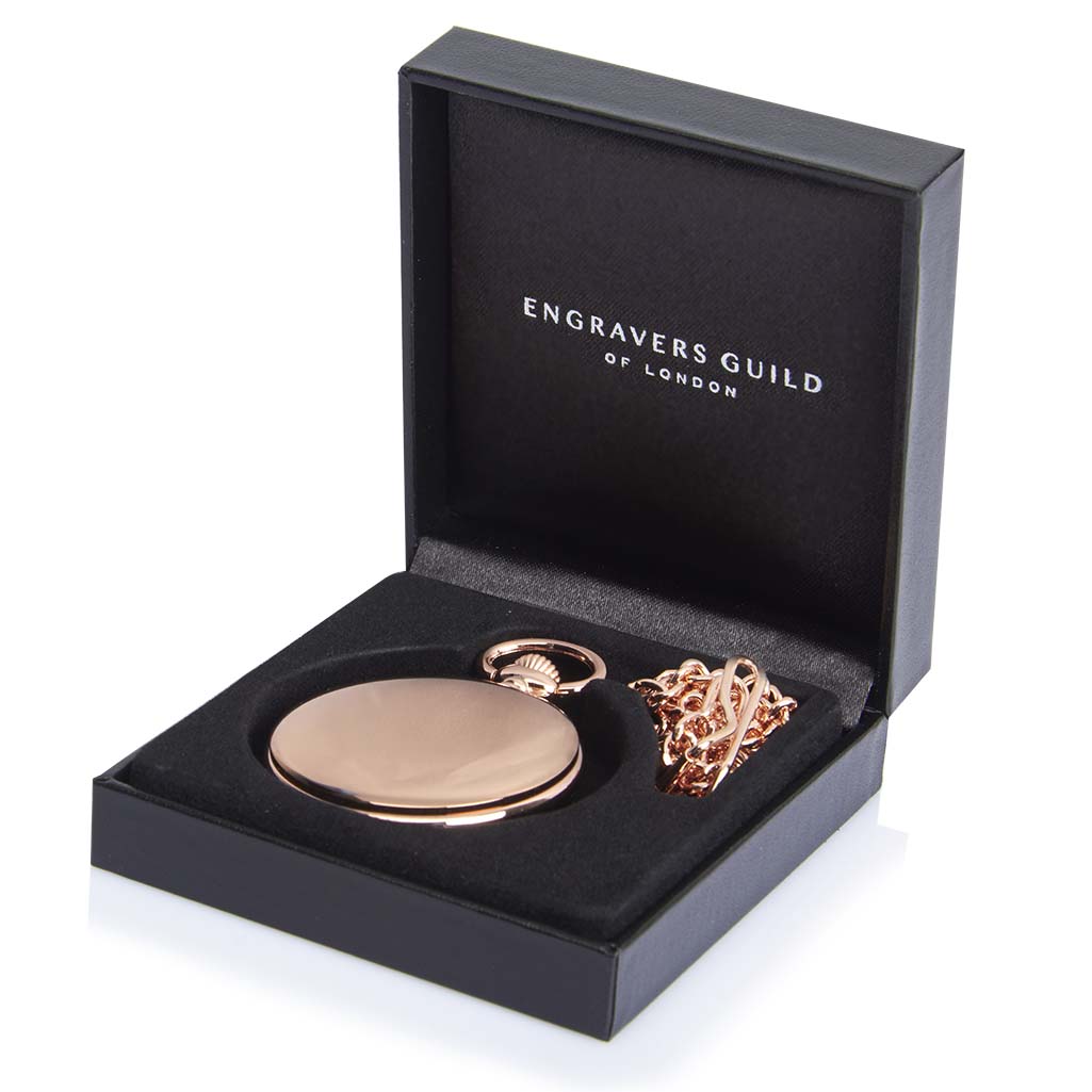 Rose Entino Personalised Pocket Watch For Him | Engravers Guild