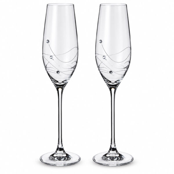 Dartington Personalised Glitz Glass Flutes