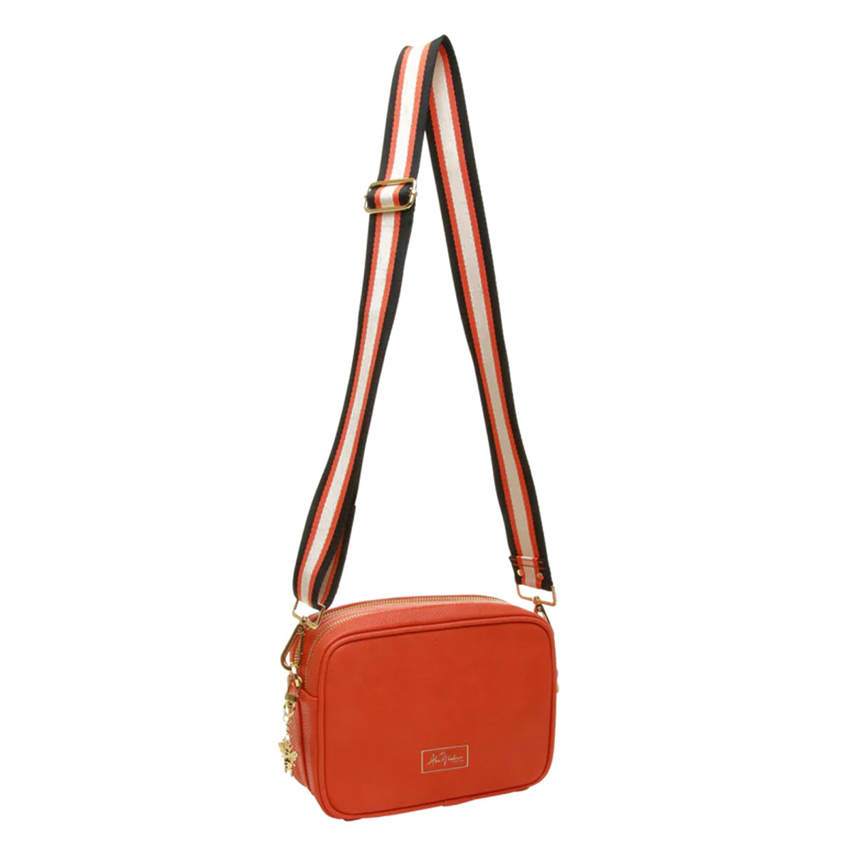 Personalised Orange Cross Body Bag Engravers Guild