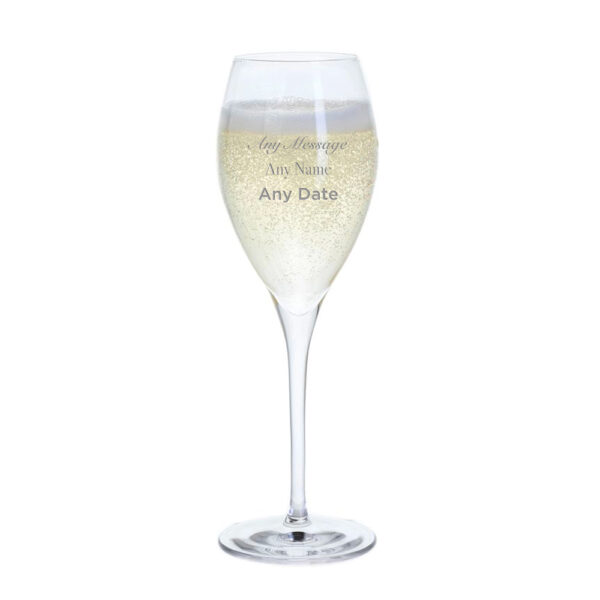 Personalised Engraved Champagne Flute, Personalised Prosecco Glass