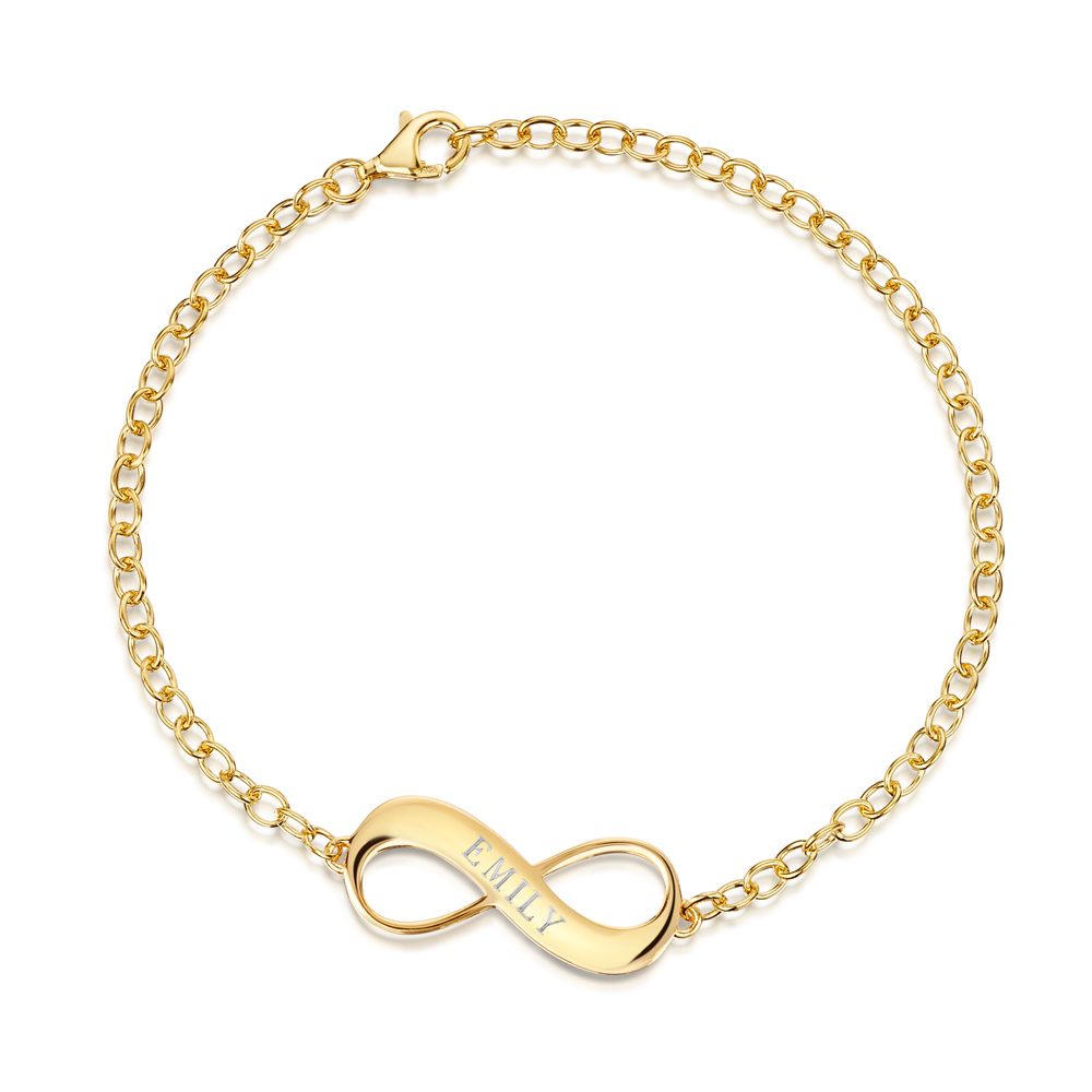 Milanese Chain Engraved Bracelet For Her (Sterling Silver)