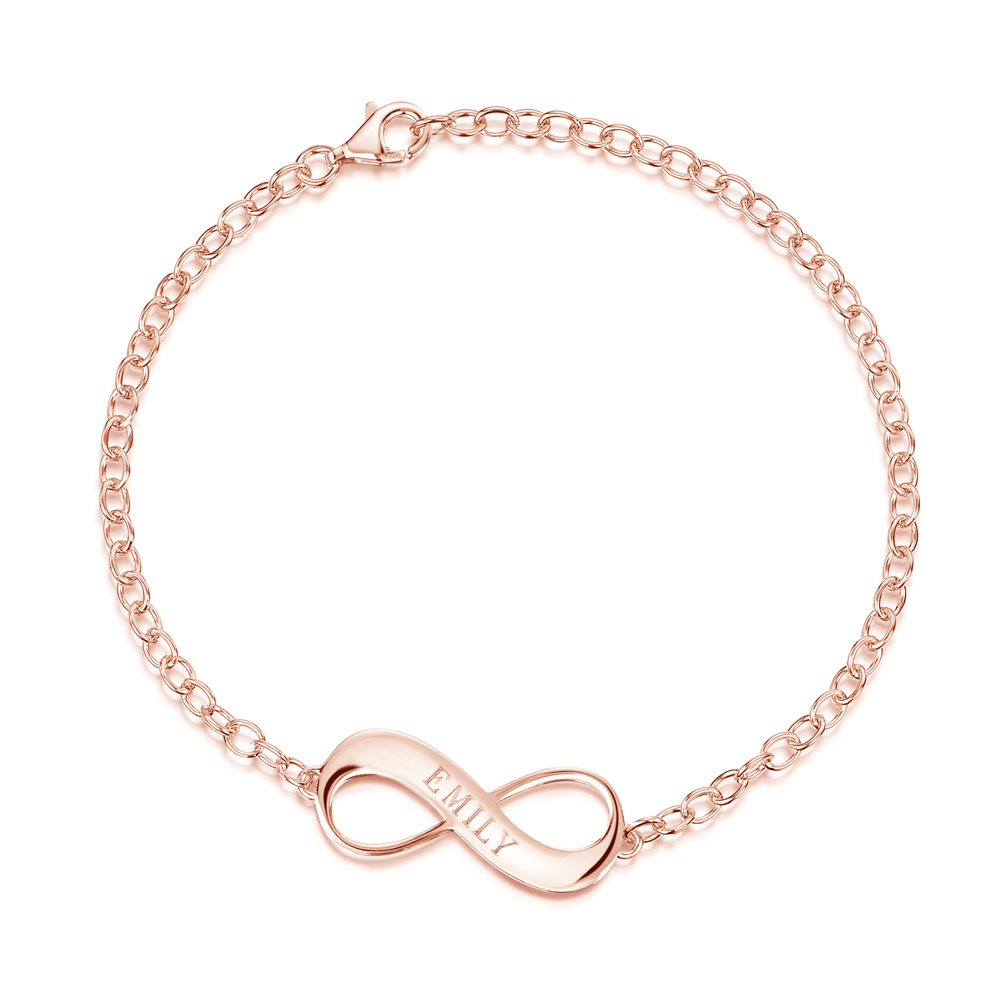 Infinity Knot Symbol Silver Bracelet – Mon Bijoux