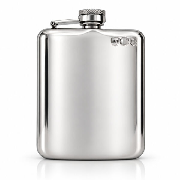 Hand Polished Hip Flask Gift Set