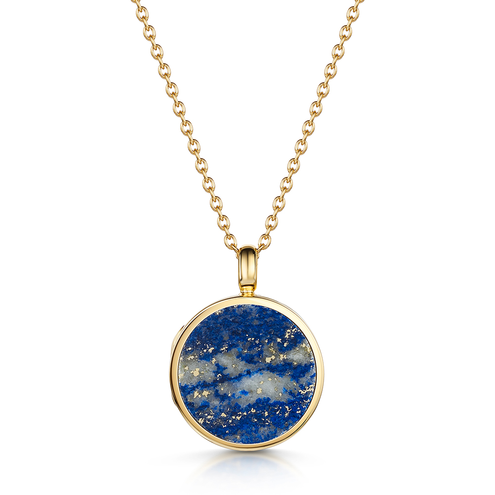 Gold Lapis Lazuli Necklace, Margarita Chains