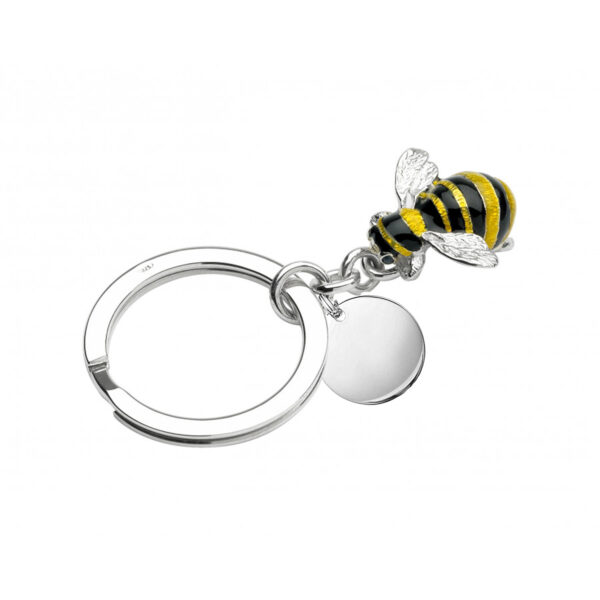 G0627-bumble-bee-silver-keyring