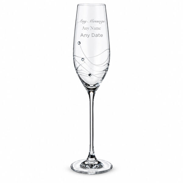 Glitz Champagne Flute With Swarovski® Crystals
