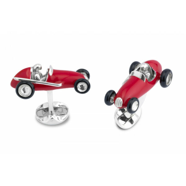 racing car cufflinks