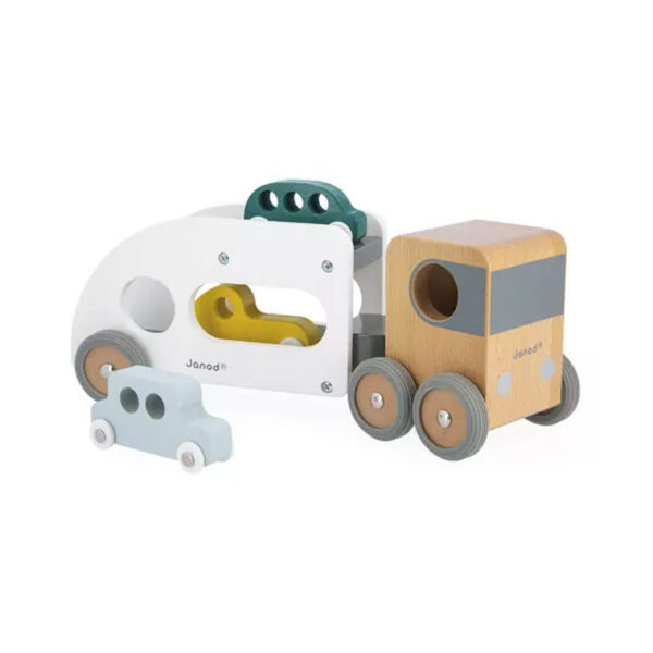 Personalised-wooden-car-carrier-toy-J04637