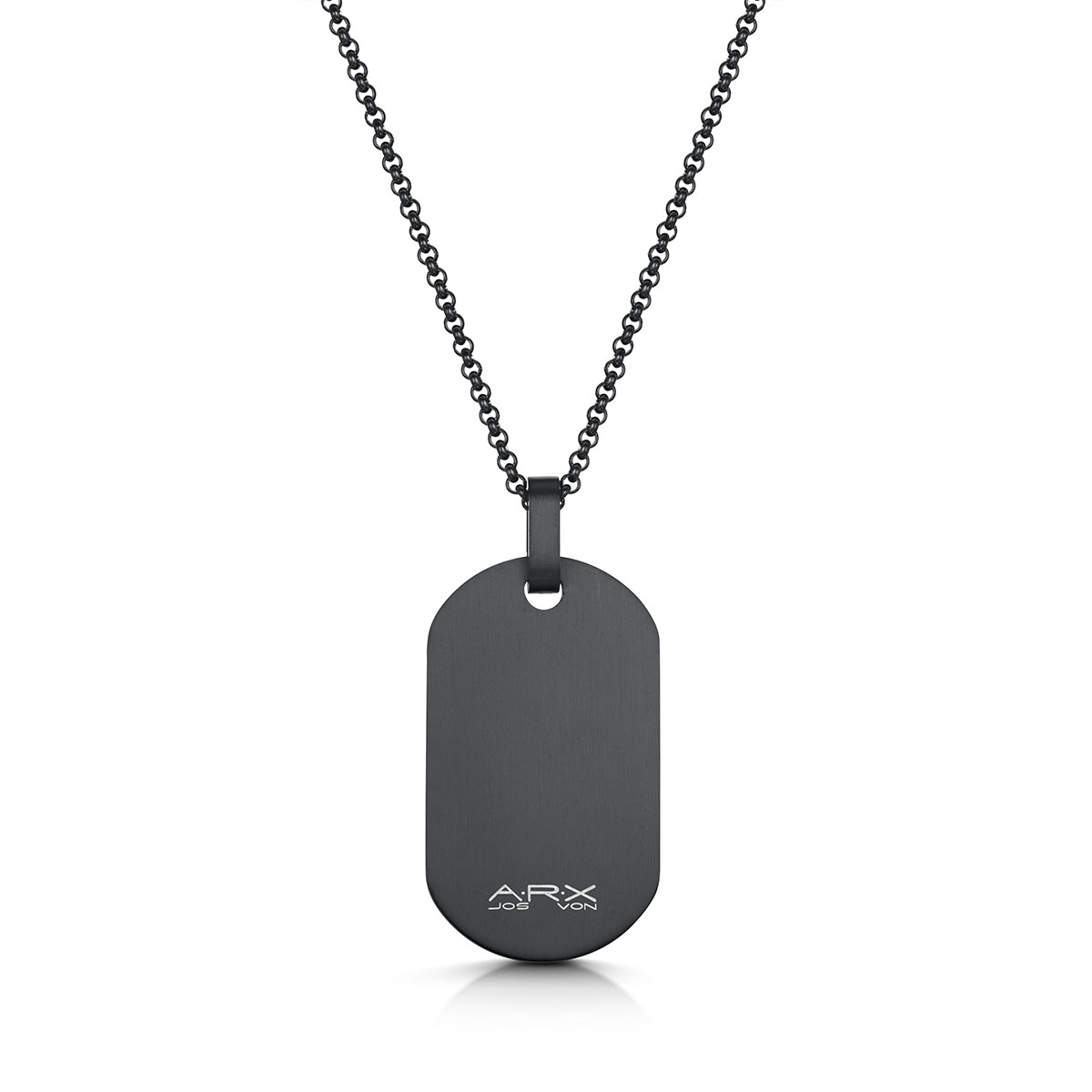 Classic Black Stainless Steel Medical Dog Tag Necklaces