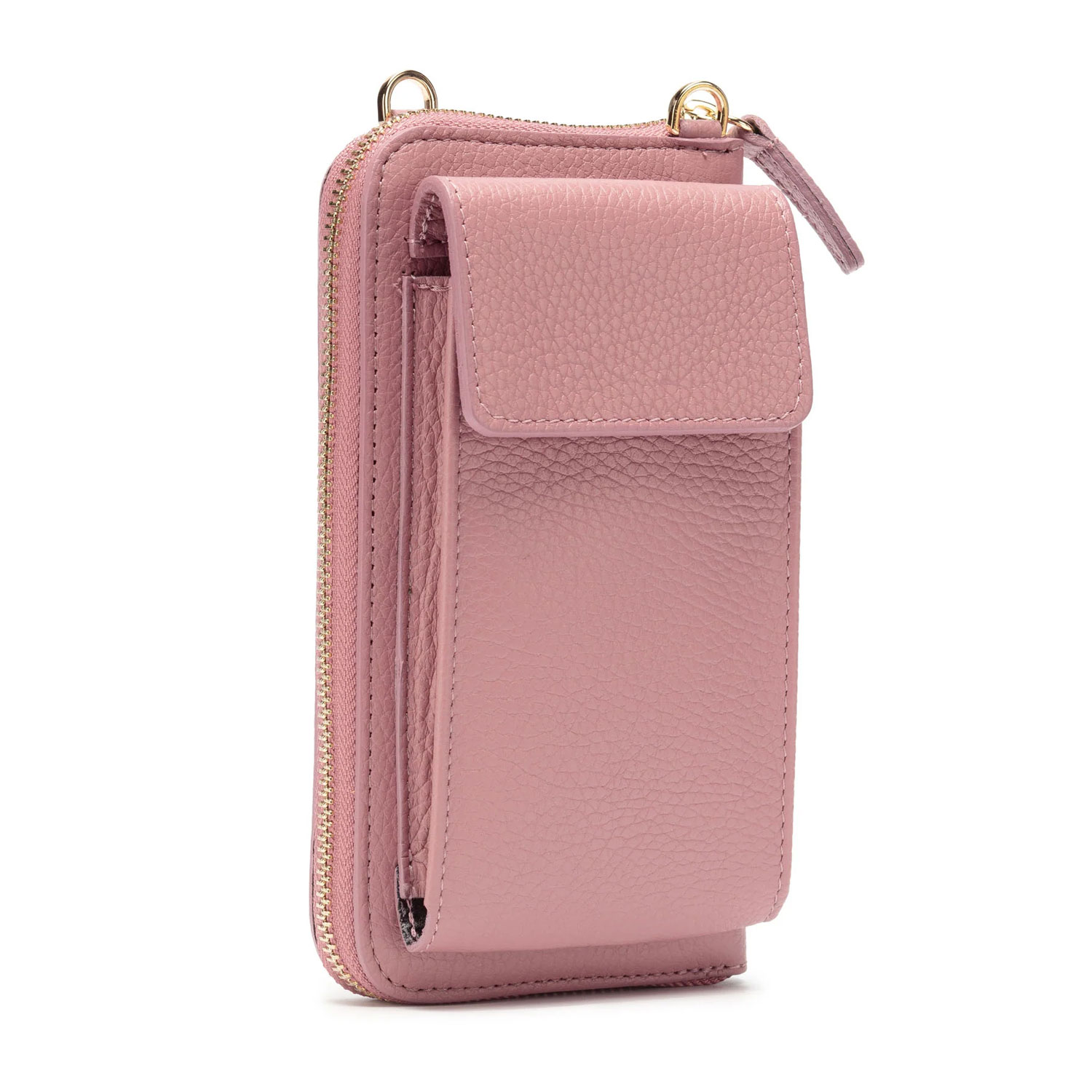 Personalised Leather Pink Phone Bag | Engravers Guild