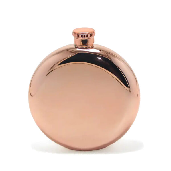 Personalised-Round-Rose-Gold-Hip-Flask-FL72