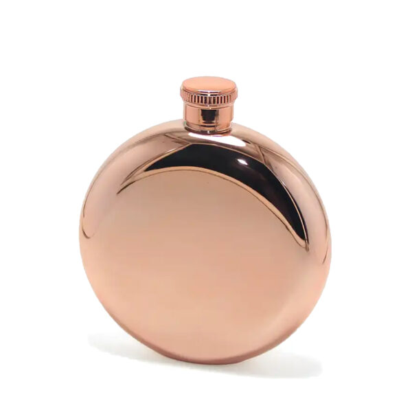 Personalised-Round-Rose-Gold-Hip-Flask-FL72