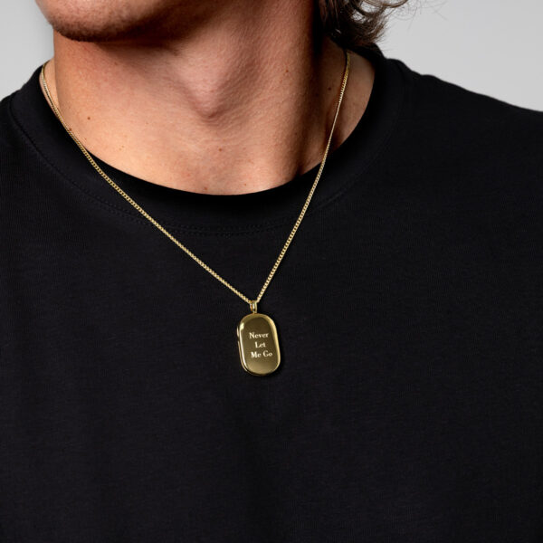 Mens Dog Tag Locket