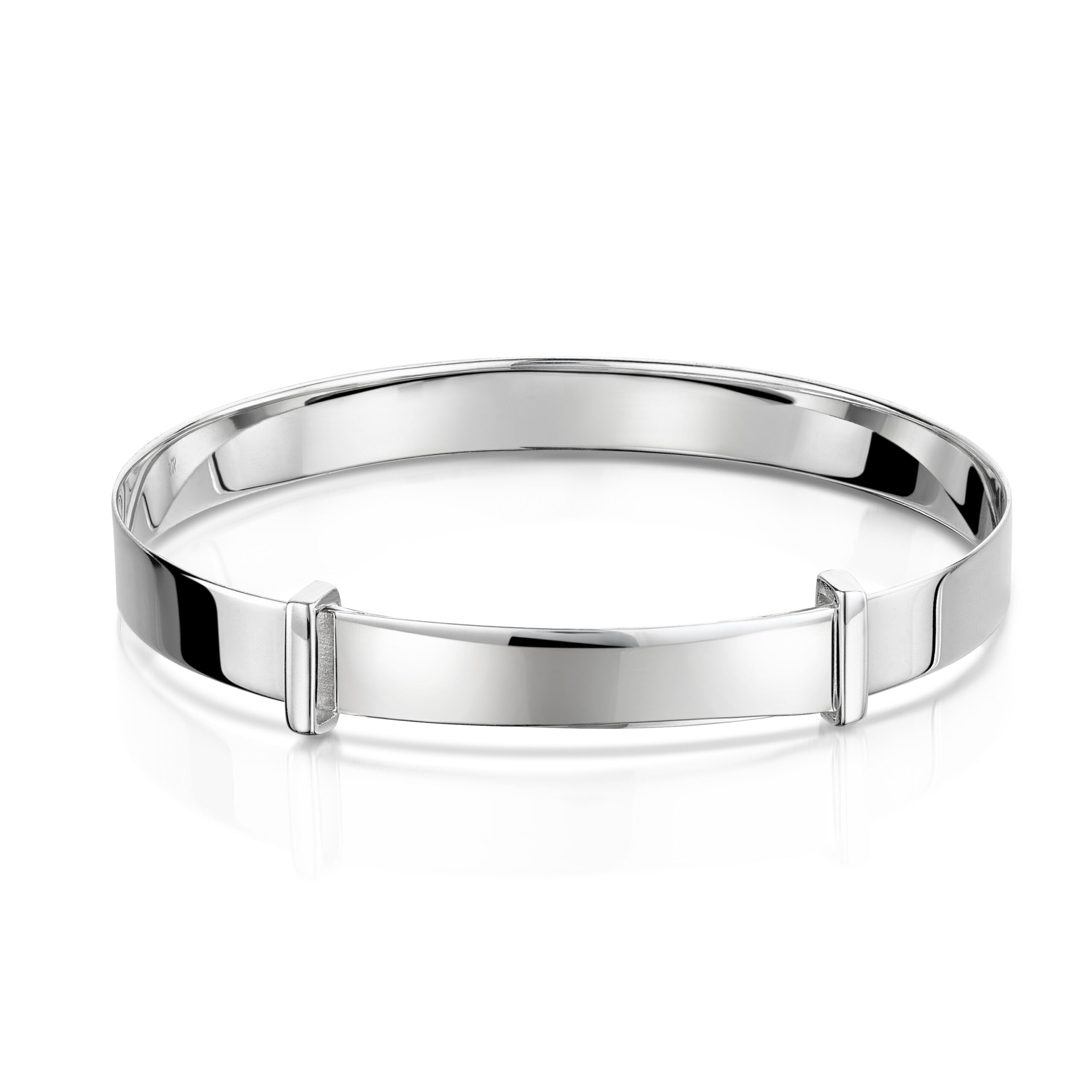 Newbridge Silverware Gifts Baby Bangle Sterling Silver Medium Expandable -  Personalise from Gerry Browne Jewellers UK