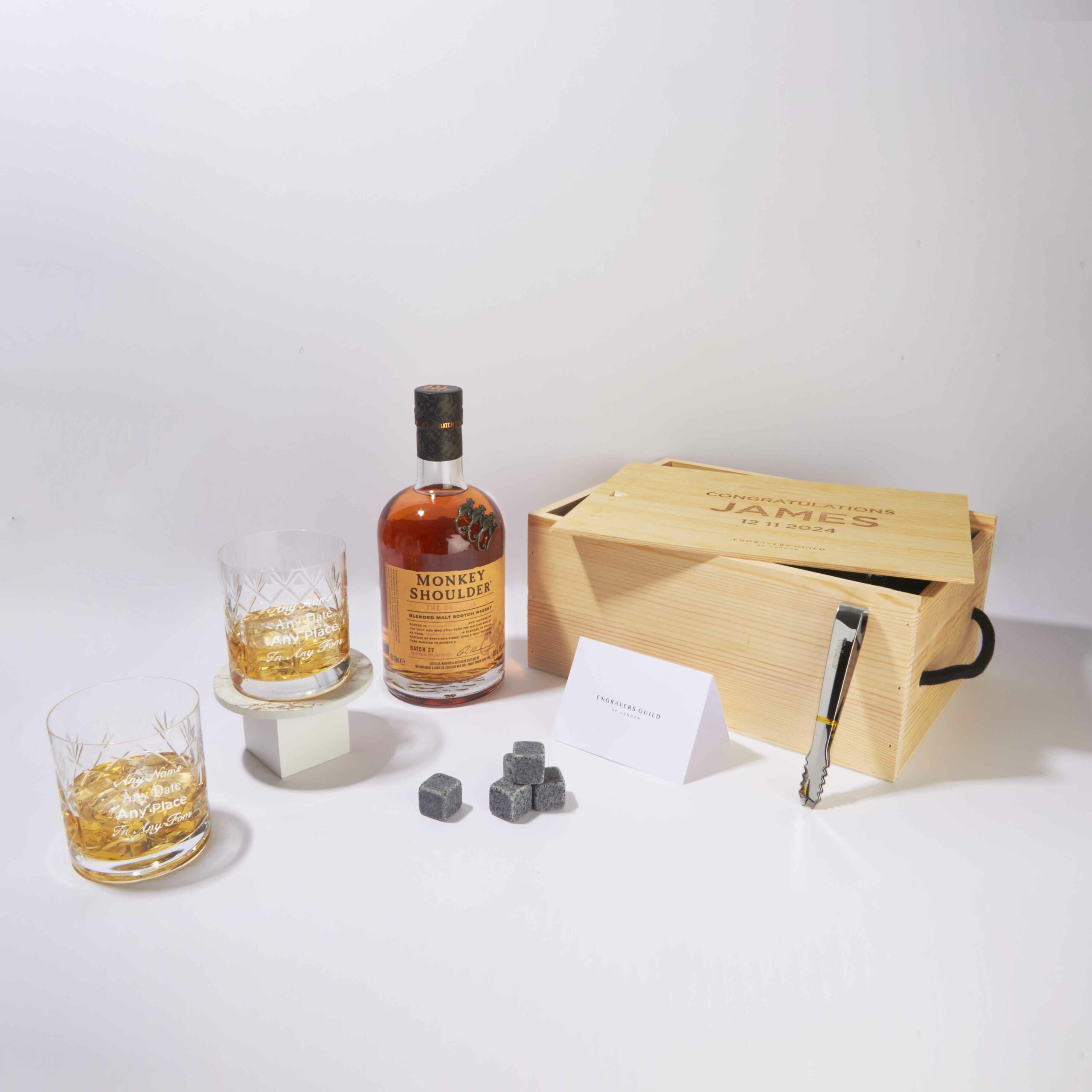 Whisky Hamper With Engraved Glasses | Engravers Guild