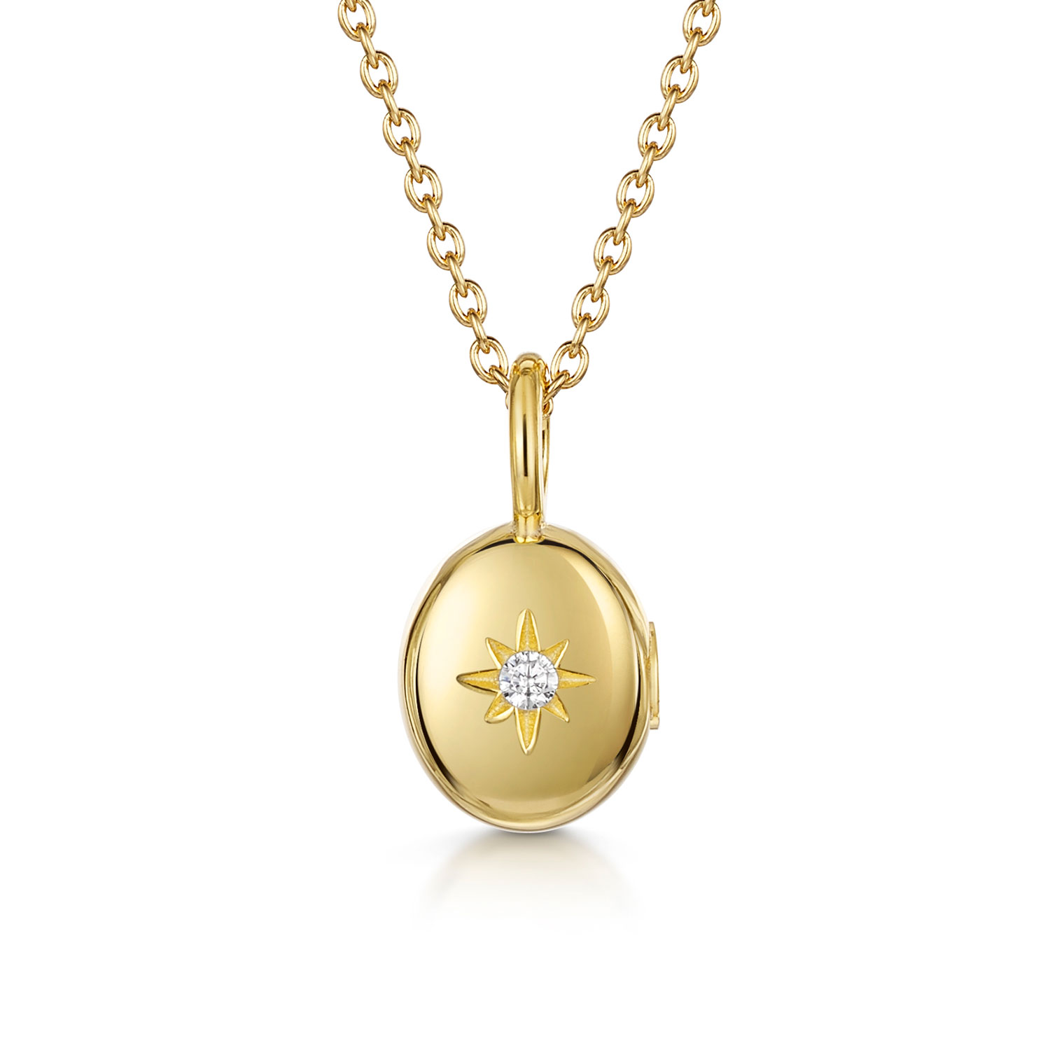 Personalised Gold Small Heart Ashes Necklace | Engravers Guild