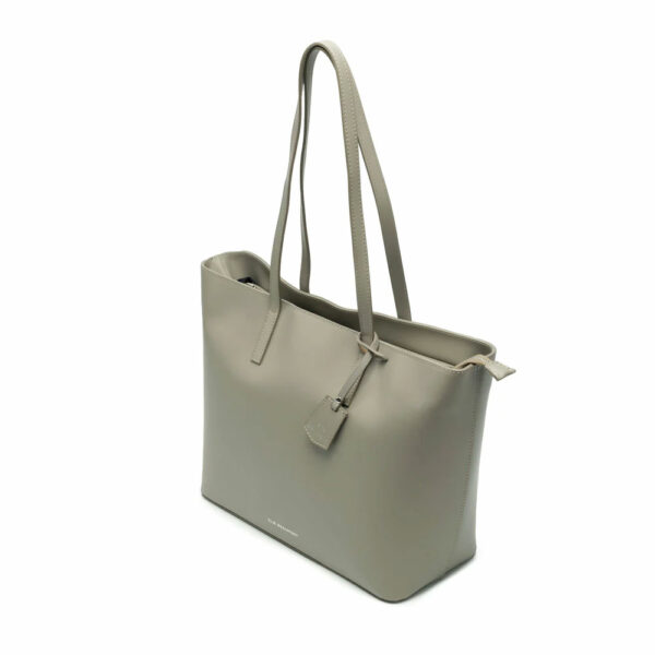 personalised-leather-tote-bag-Elie-Beaumont-Tote-Bag-Light-Grey
