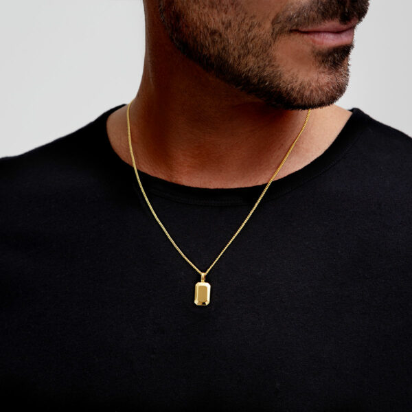 Gold Ingot Necklace