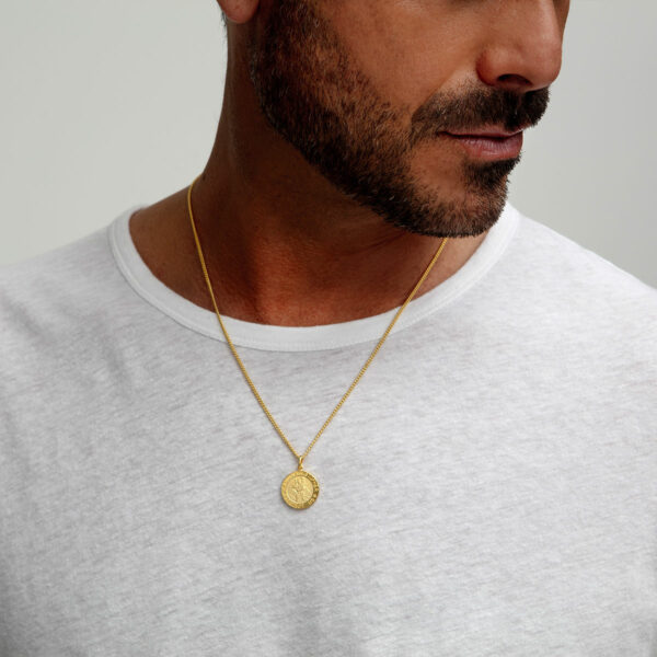 Gold St Christopher Necklace