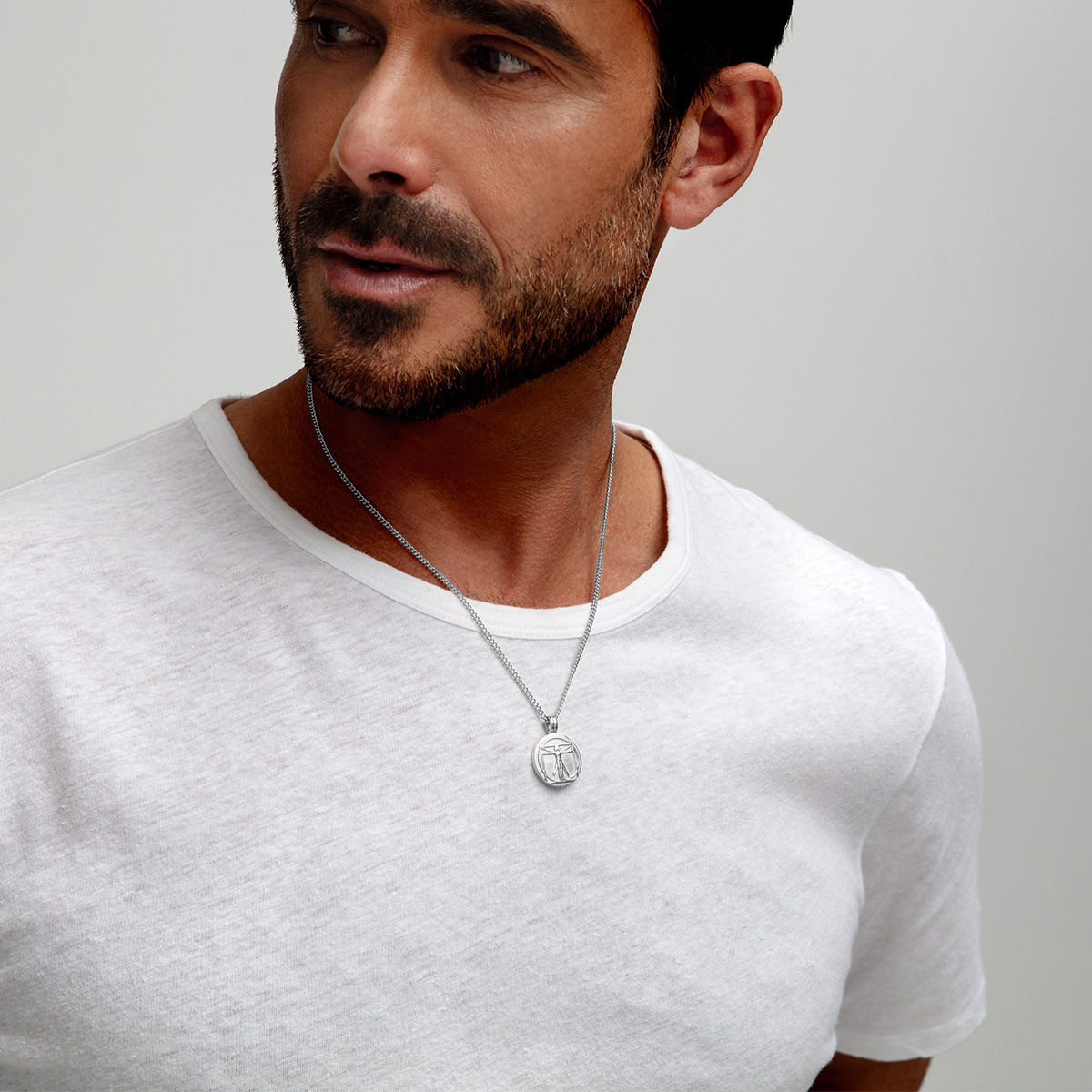 Vitruvian Man Personalised Necklace