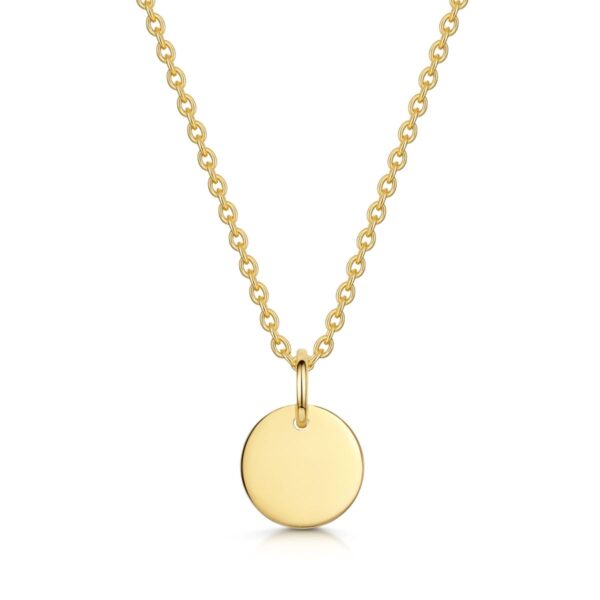Glittered Gold Penny Necklace