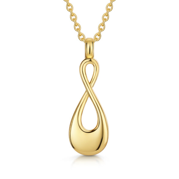 Infinity Urn Necklace - Gold