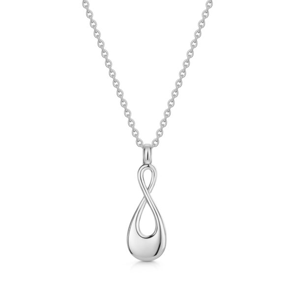 Infinity Urn Necklace - Silver