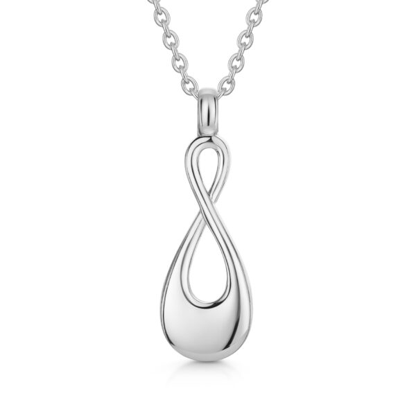 Infinity Urn Necklace - Silver