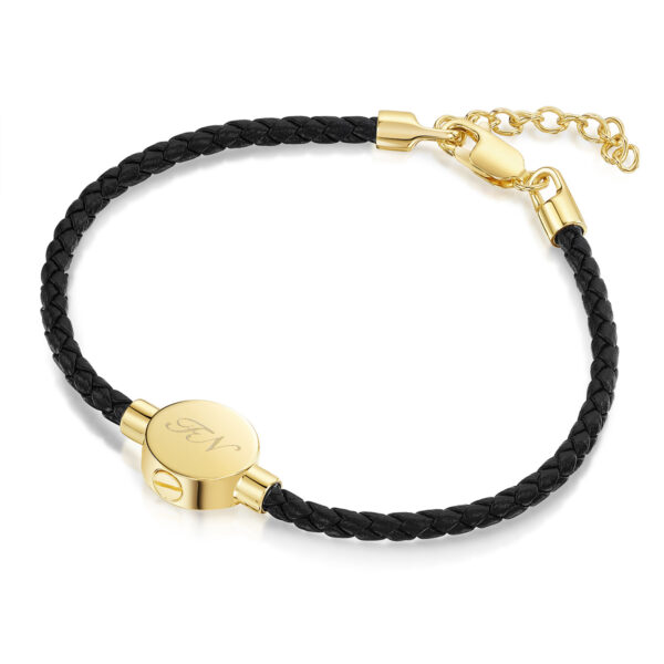 Breaded Cord Urn Bracelet - Gold
