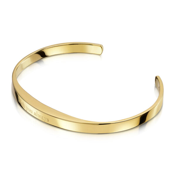 Men's Cuff Bracelet Urn - Gold