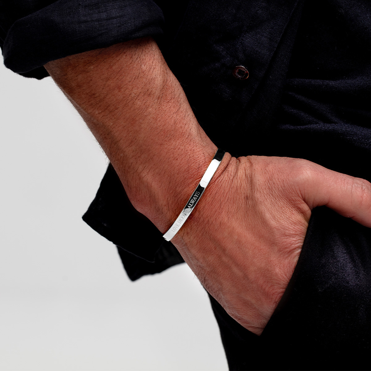 personalised cuff bracelet