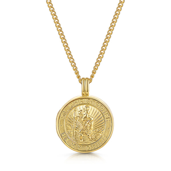 SP20324A-YGP - St Christopher Locket - gold