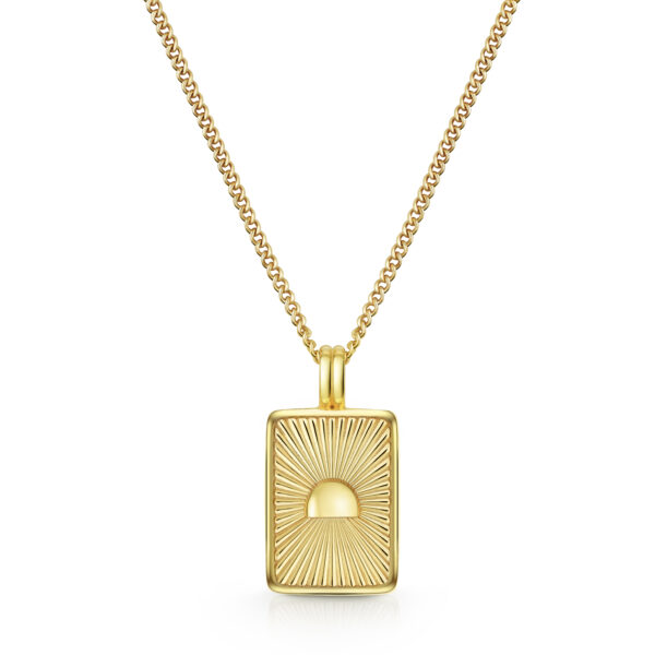 Rising Sun Pendant - Gold