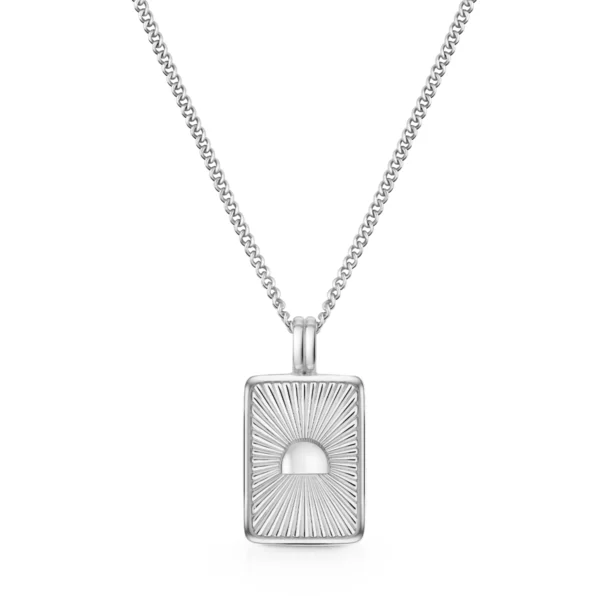 Rising Sun Pendant - Silver