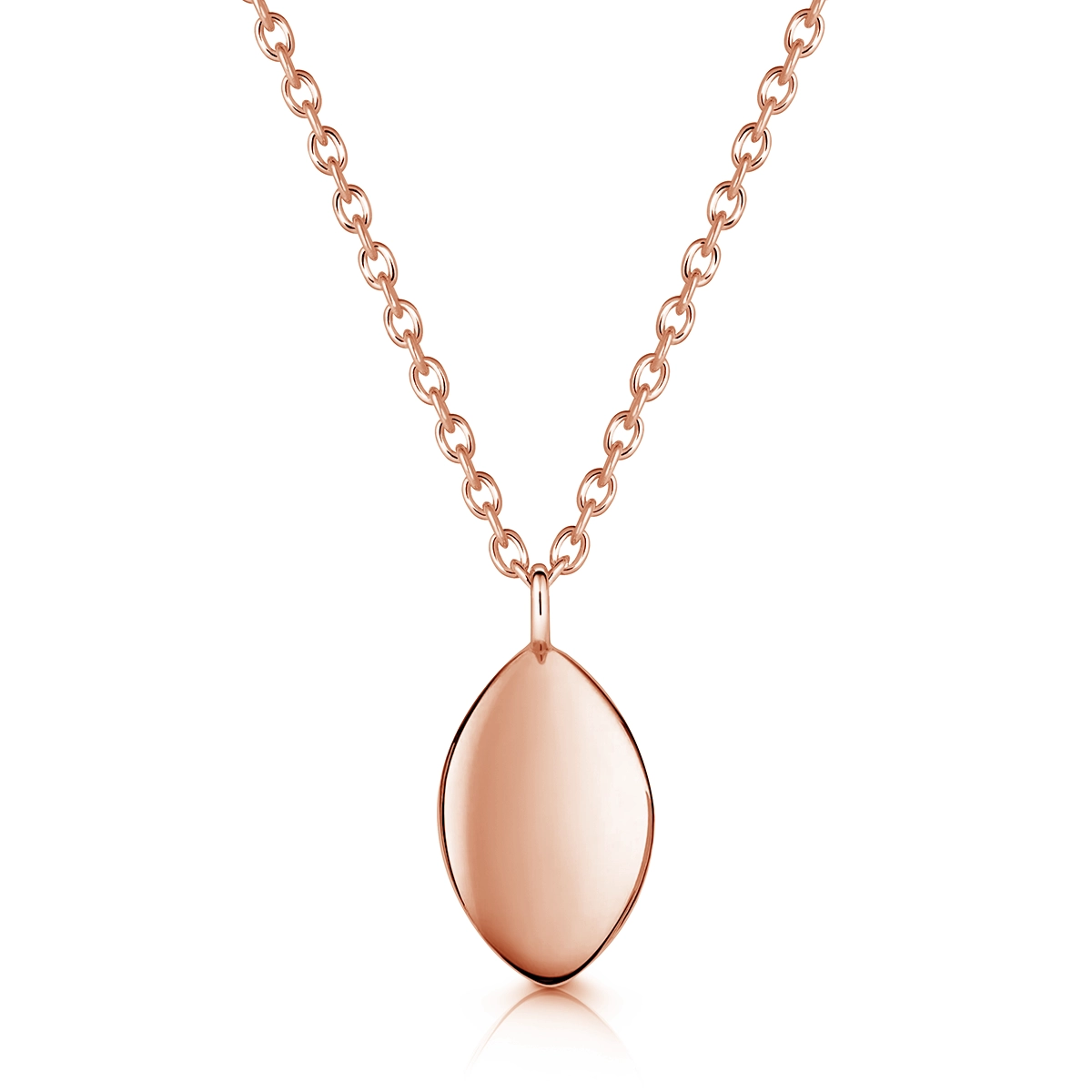 Oval Urn Pendant - Rose Gold