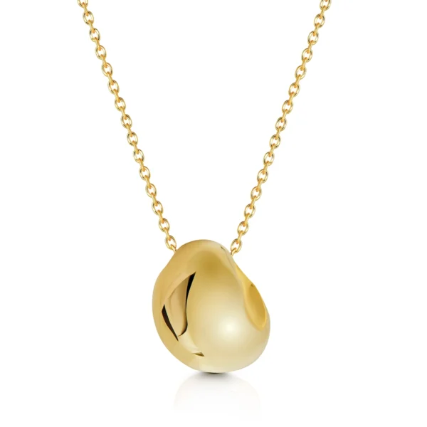 Organic Pebble Urn - Gold